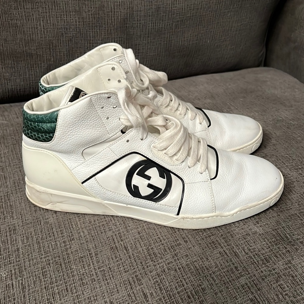 Gucci men's white sneakers